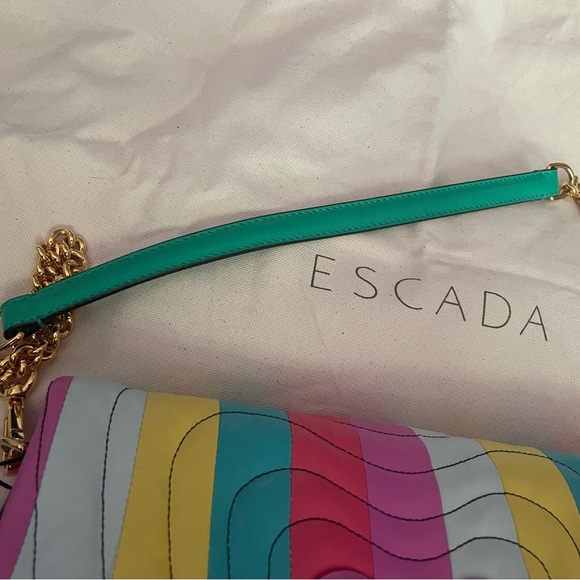 NEW Escada Medium Leather Multicolor Heart Bag - Picture 2 of 7